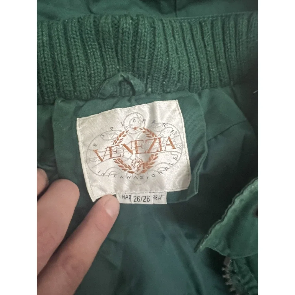 Venezia Womens Green Coat with Detachable Hood- Approx. M - Picture 2 of 8